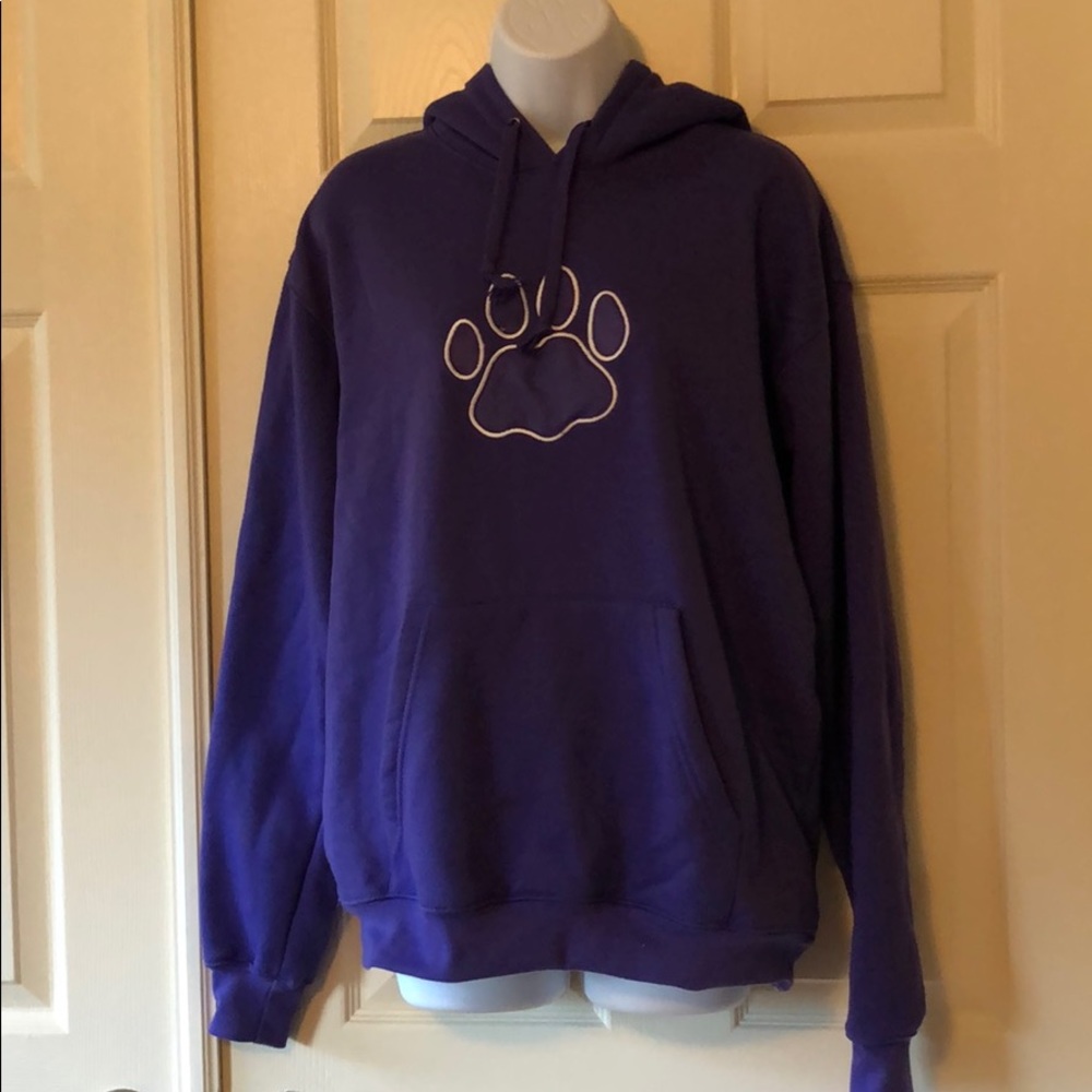 Paw print human hoodie